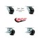 Service Caster 3.25 Inch Phenolic Caster Set with Ball Bearings 2 Swivel Lock 2 Brake SCC SCC-30CS3420-PHB-BSL-2-SLB-2 - alternate 2